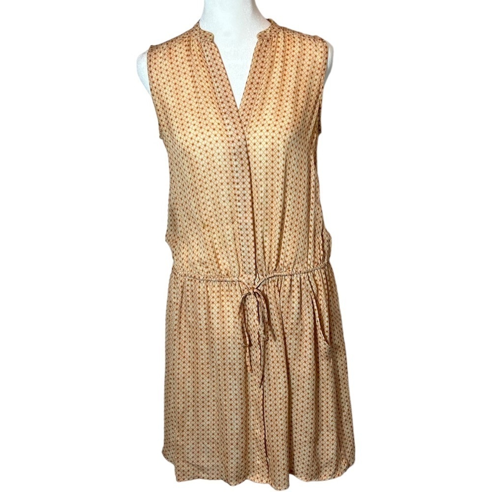 Vince Sleeveless Button-down Silk Dress, XS